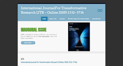 Desktop Screenshot of ijtr.net